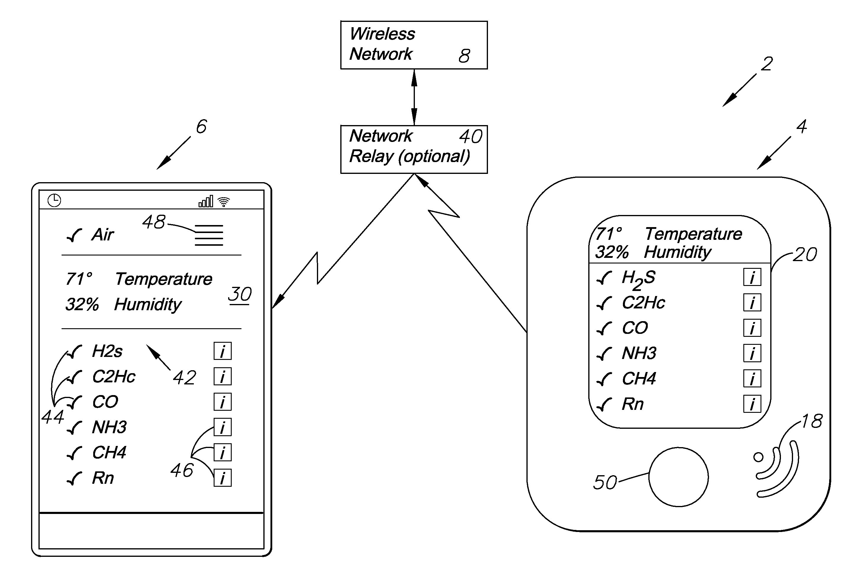 Gas-monitoring apparatus for detecting bowel movements and method of use