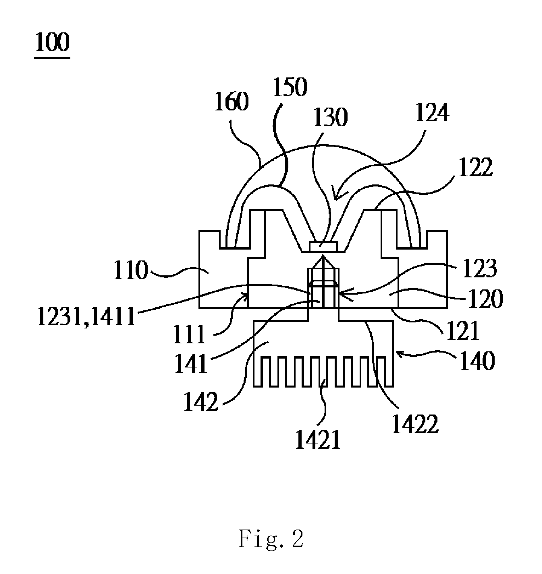 Backlight module and light-emitting source package structure thereof