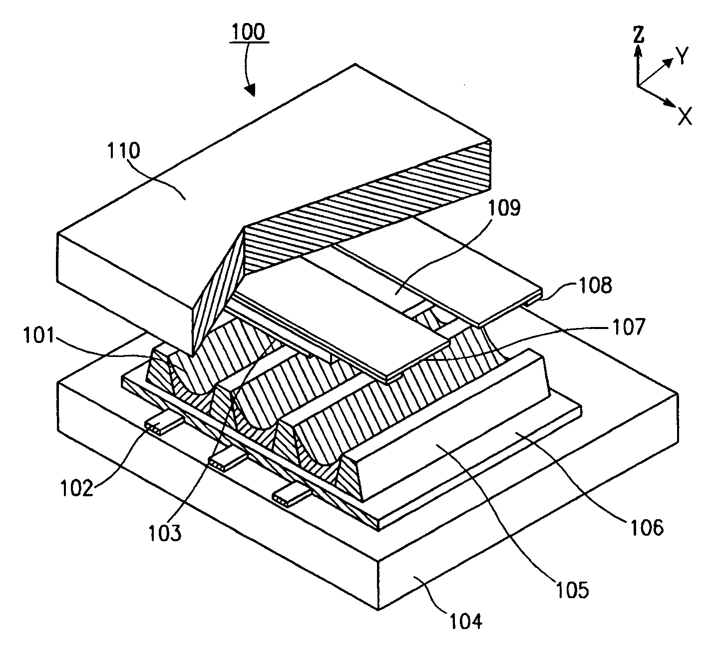 Plasma display panel provided with an improved electrode
