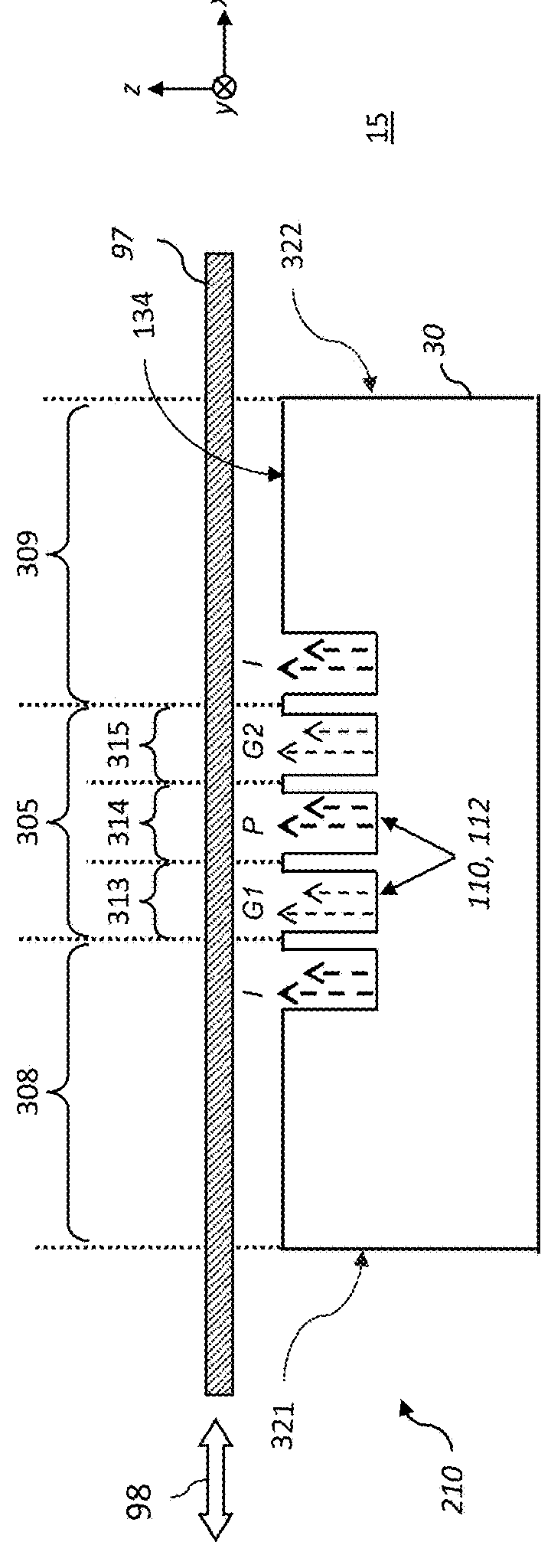 Dual gas bearing substrate positioning system