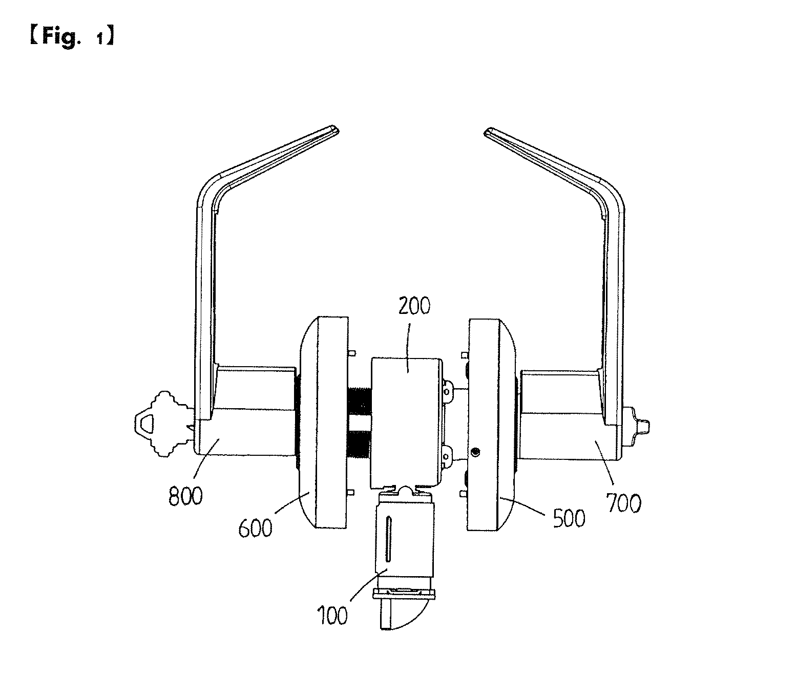 Cylindrical lever lock
