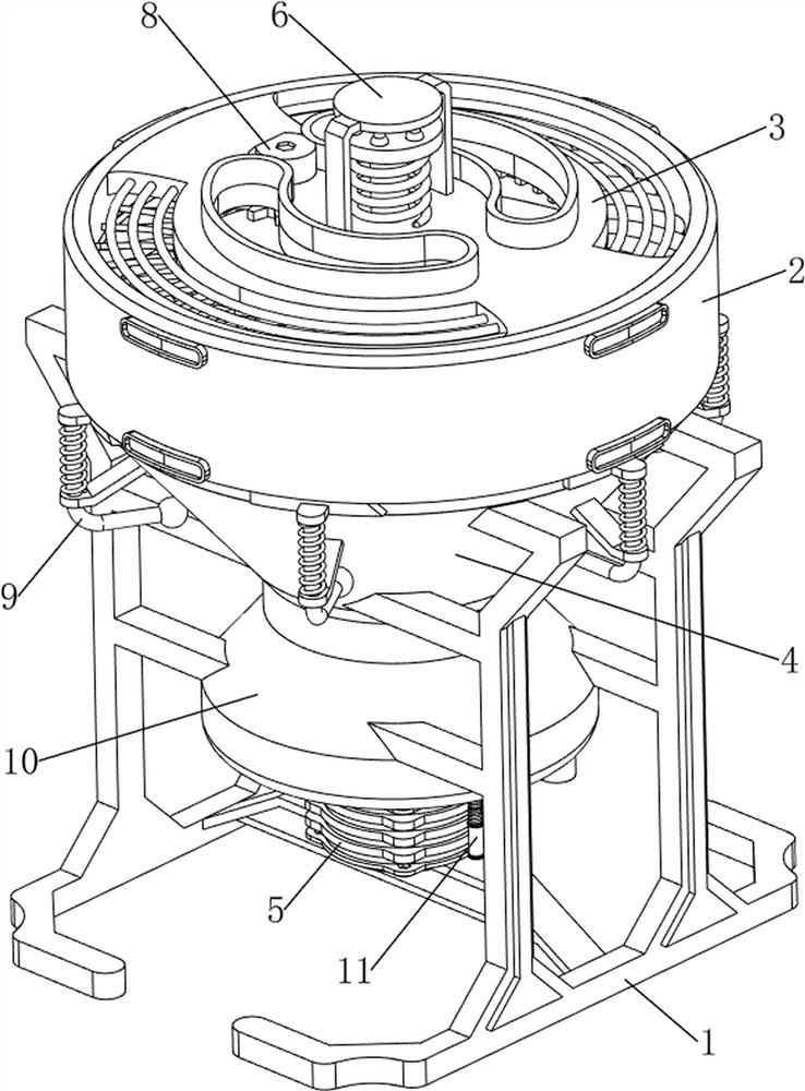 Micro-particle solid crushing equipment capable of reducing material loss