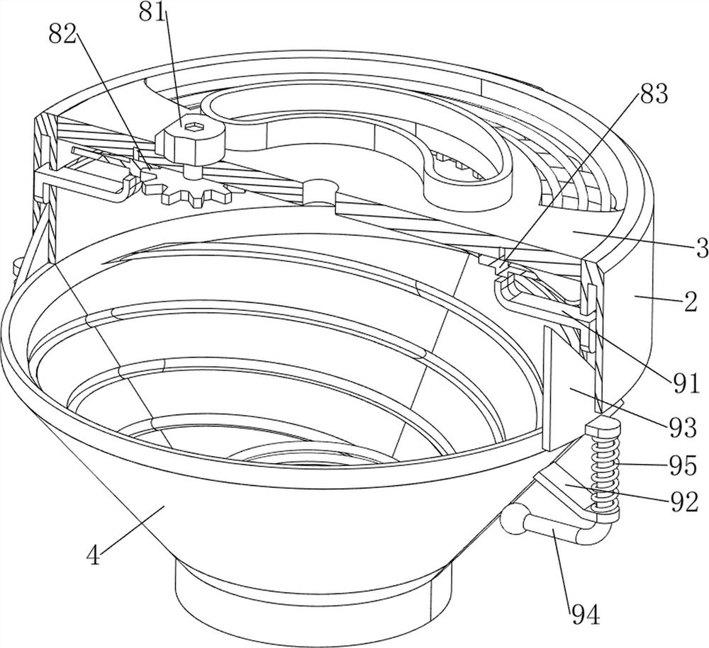 Micro-particle solid crushing equipment capable of reducing material loss