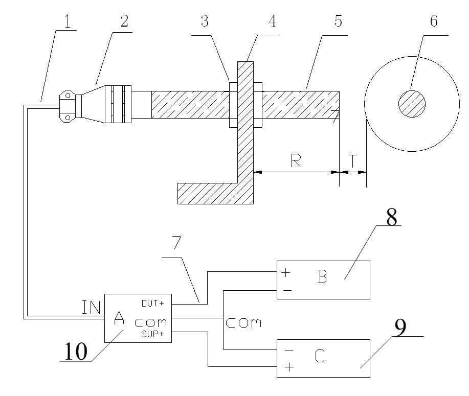 Accurate installation device and method of detection element of turbonator