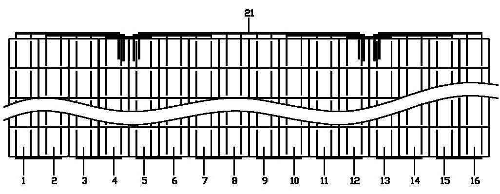 High-power solar assembly with dual junction boxes and production method thereof