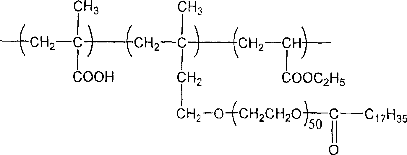 Thickening agent used for aqueous vibration absorbing material