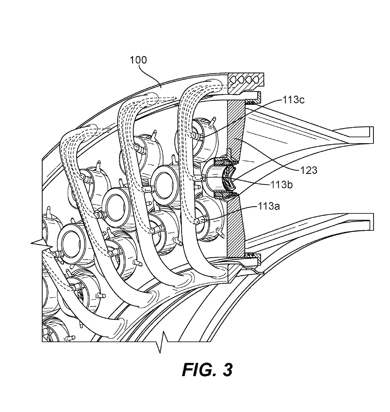 Fuel injectors for turbomachines having inner air swirling