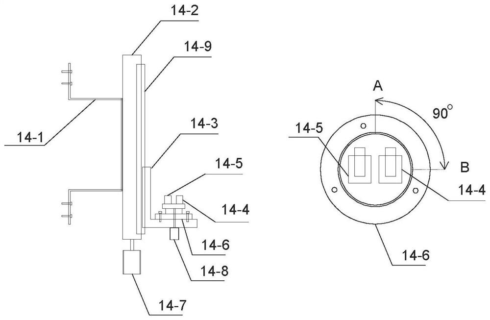 Container truck parking alignment, smashing prevention and lifting prevention device for tire crane