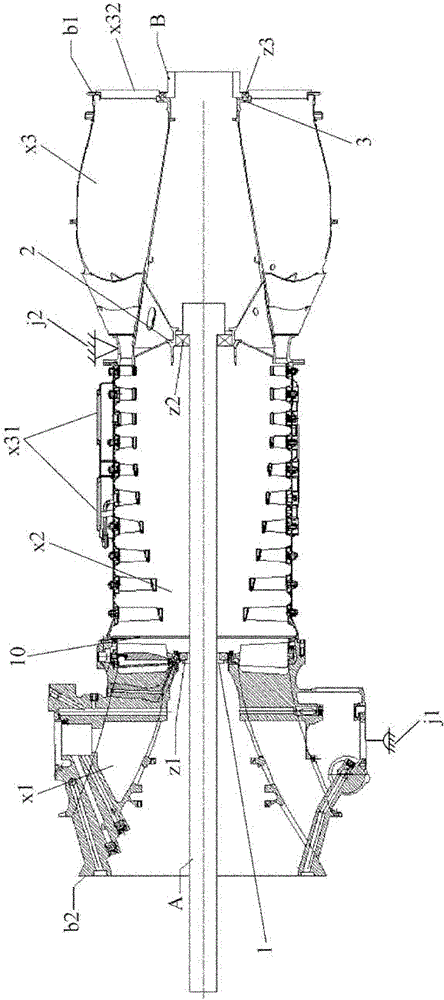 Aircraft engine casing static test method and testing assembly thereof