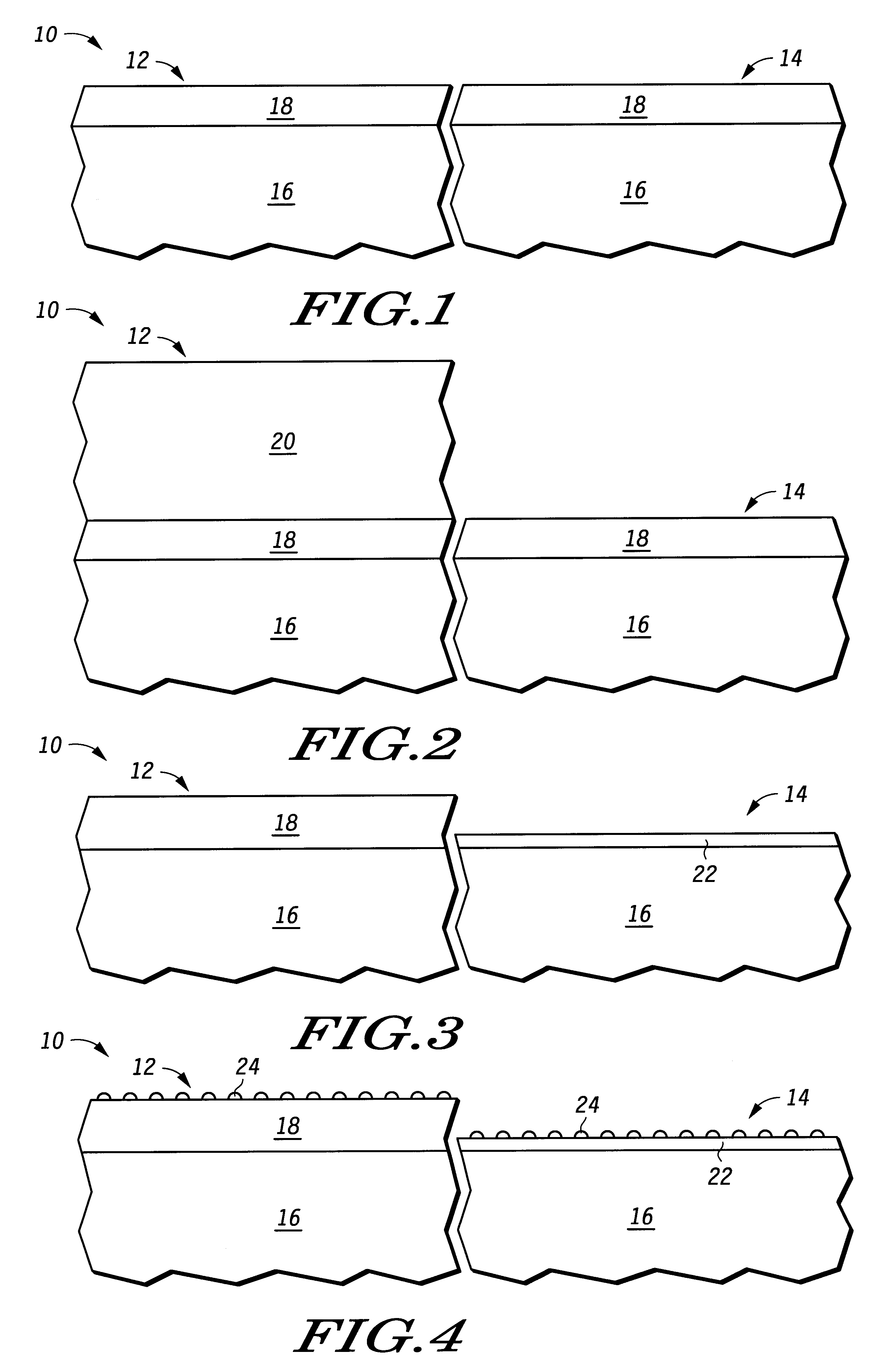 Integration of two memory types on the same integrated circuit
