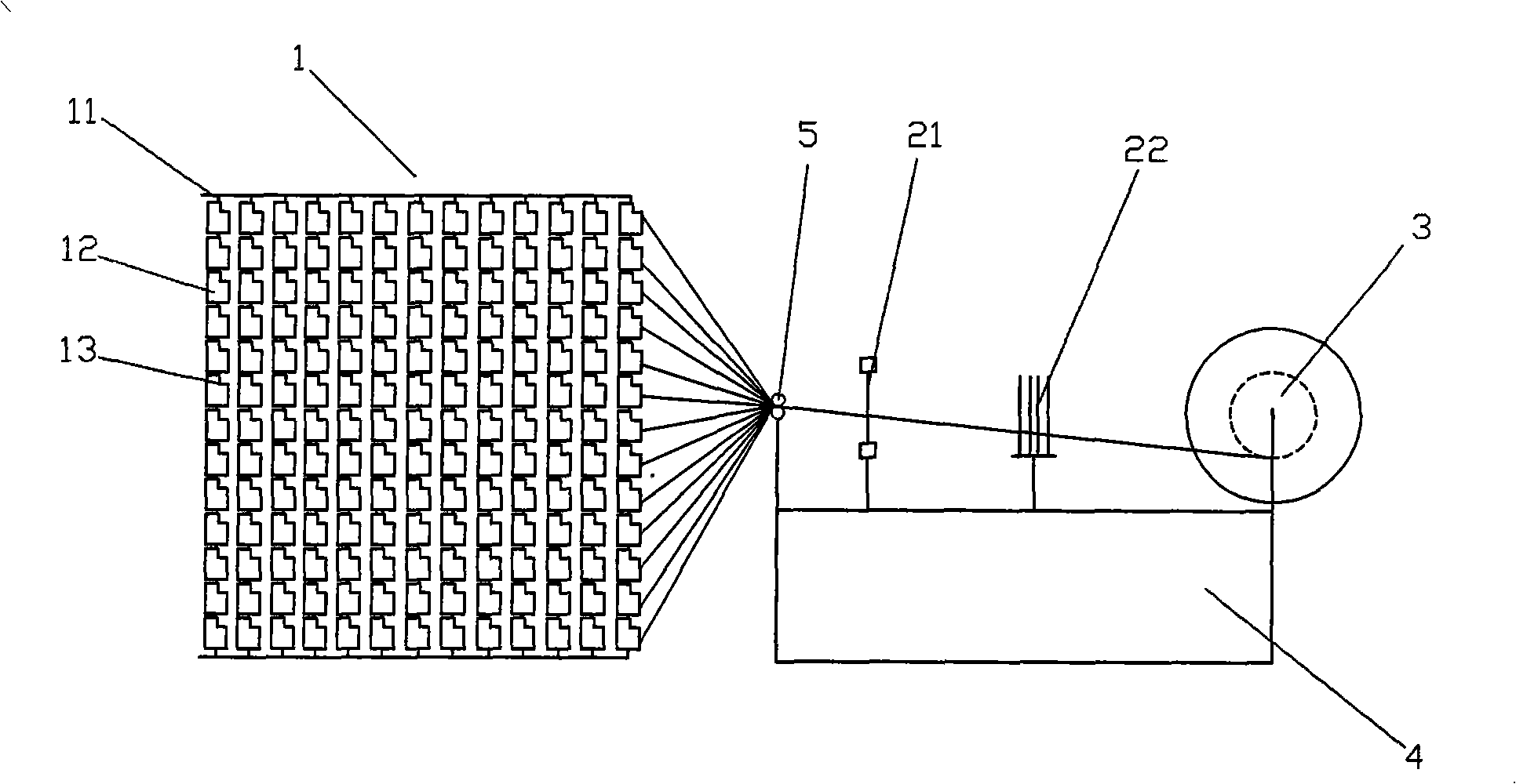 Warping mechanism used for small sample loom