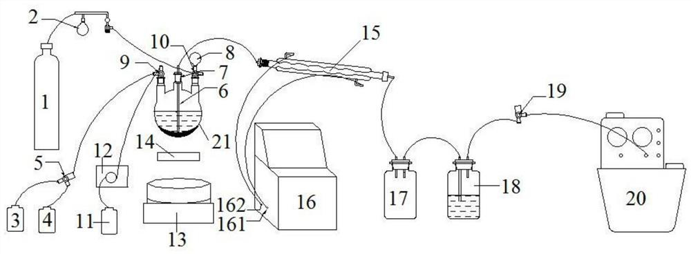 System for preparing nano zero-valent iron through magnetic separation in non-open inert atmosphere