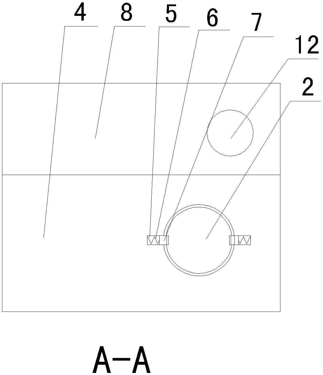 An external lifting and fixing device of a spectrometer