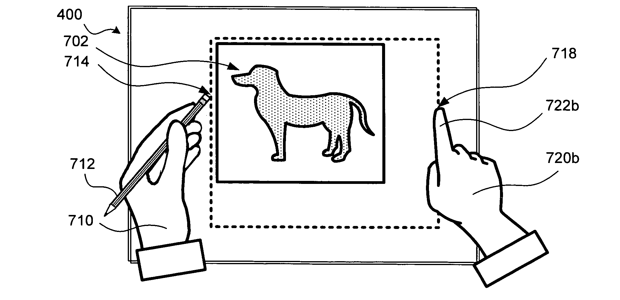 Using physical objects to adjust attributes of an interactive display application