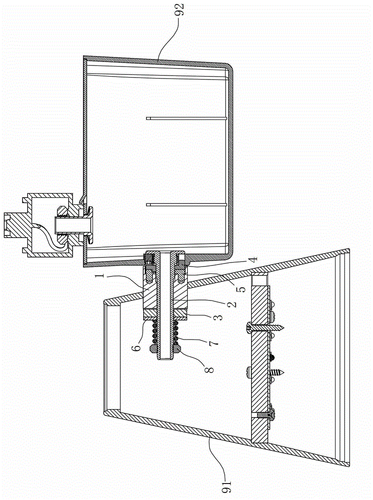 Rotating structure of lamp holder of track lamp