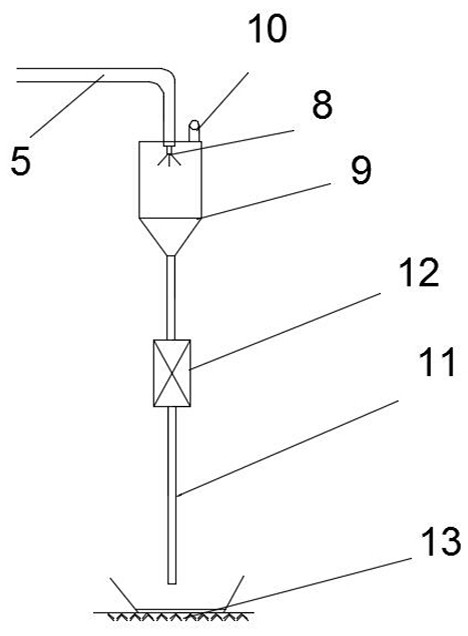 A system and construction method for defoaming and density measurement of slurry outside a desulfurization absorption tower