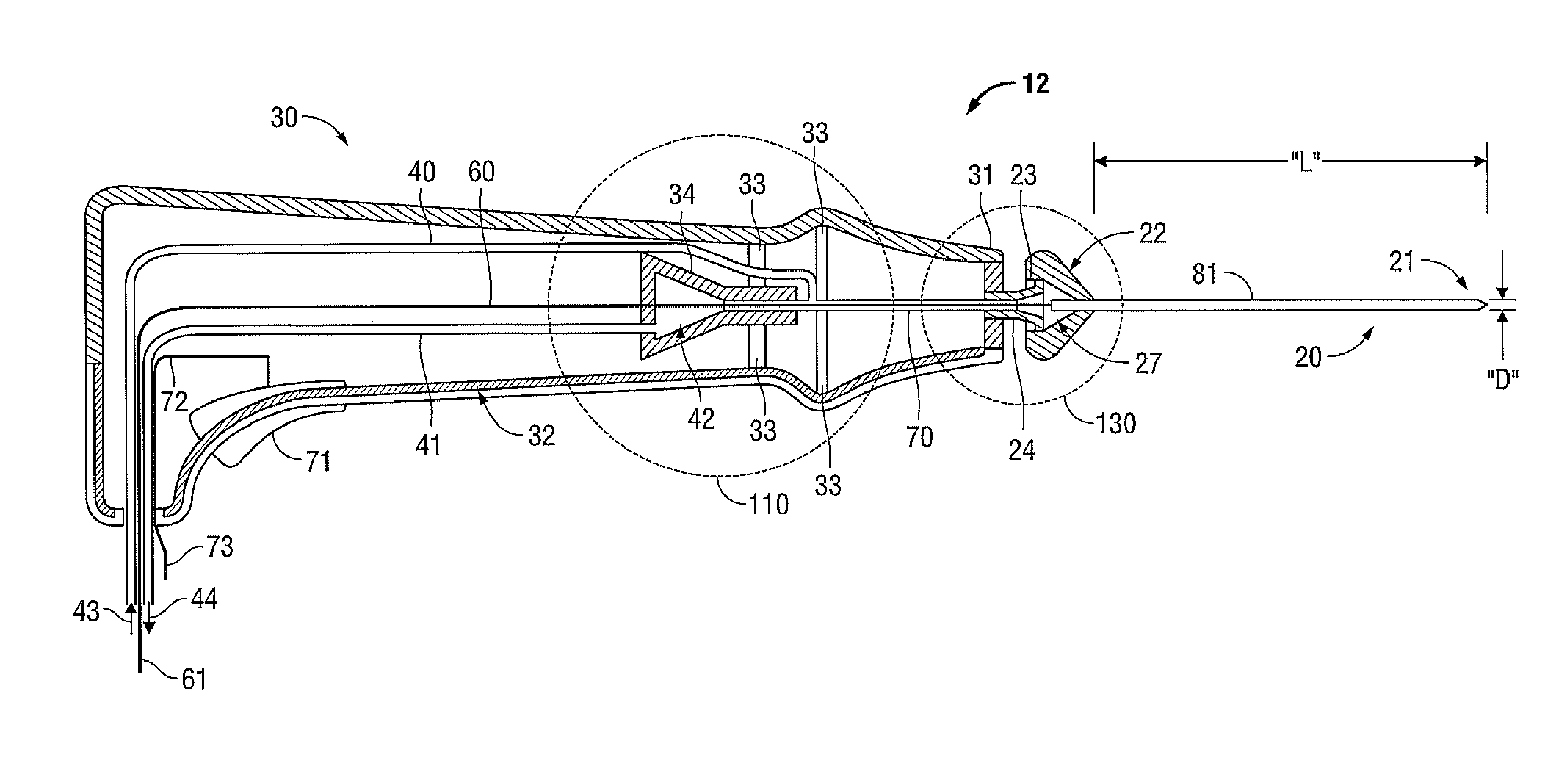 Microwave Ablation Instrument with Interchangeable Antenna Probe