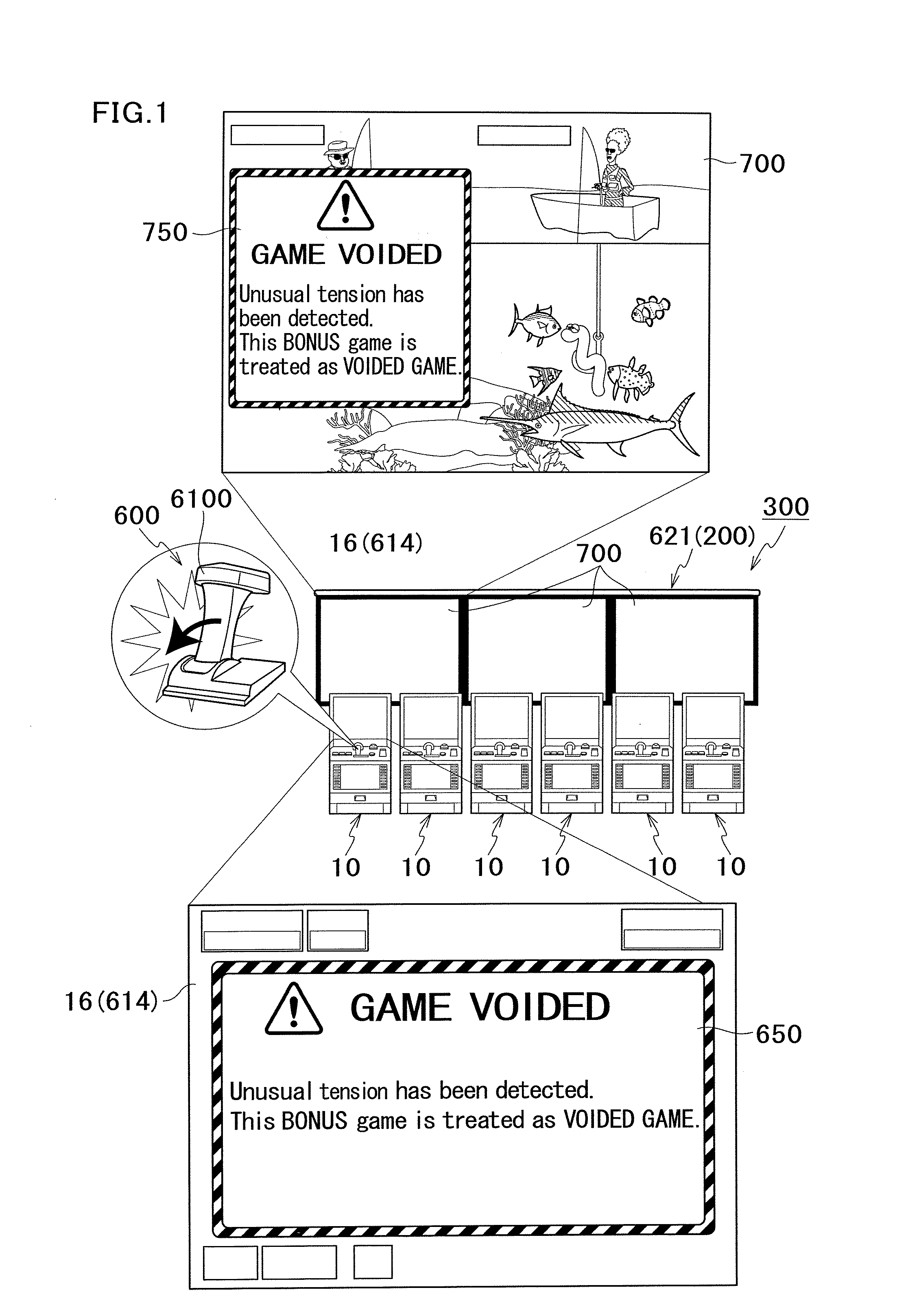 Gaming terminal with rotatable lever handle