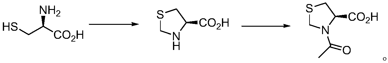 Synthetic method for efficiently preparing folcisteine