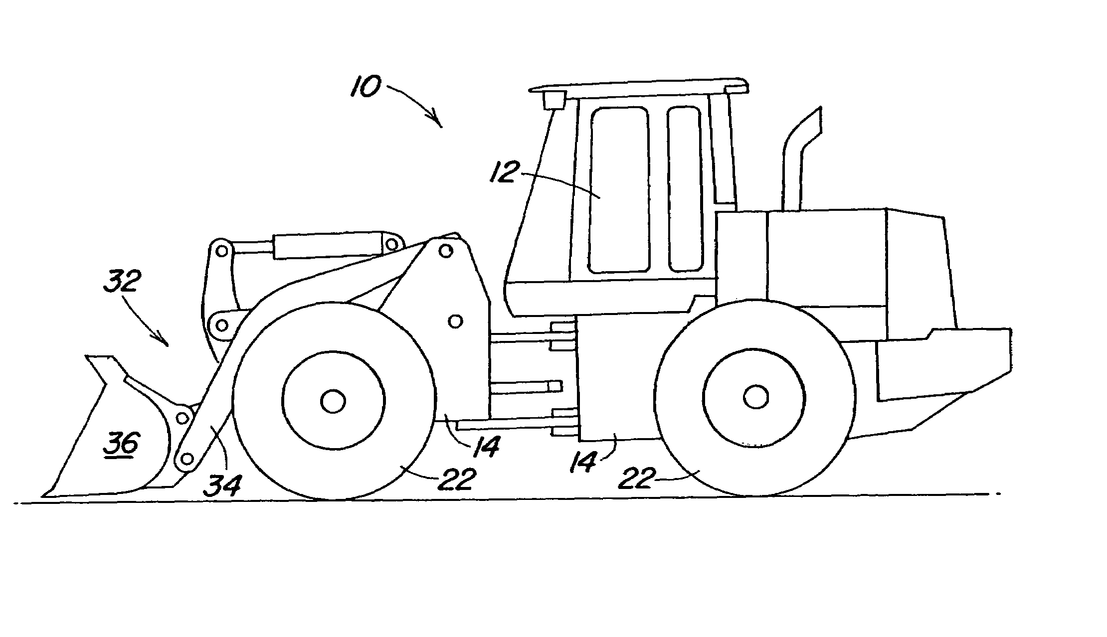 Crowd control system for a loader