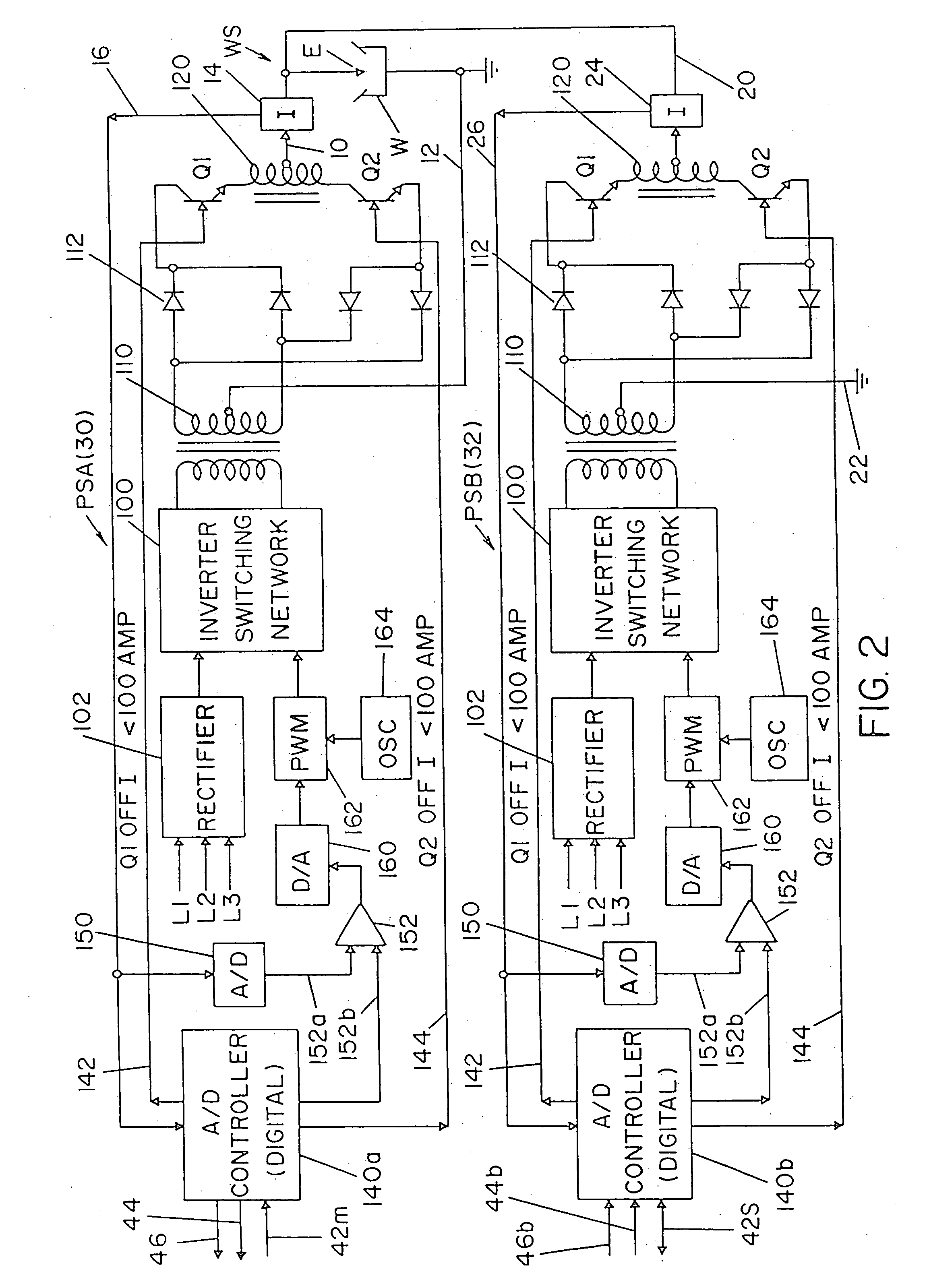 Method of AC welding with cored electrode