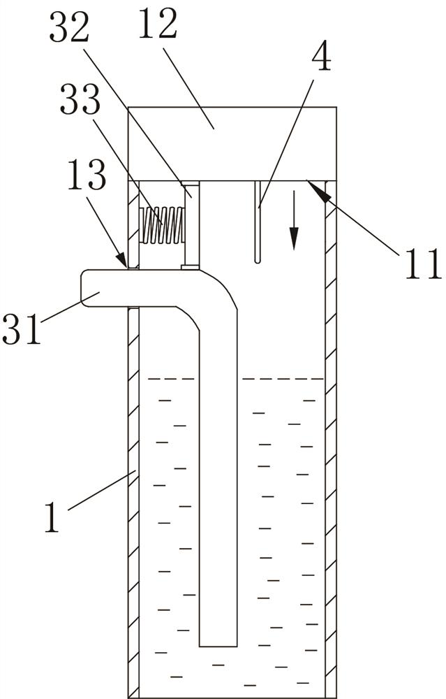 A vehicle-mounted water cup structure for improving driving safety