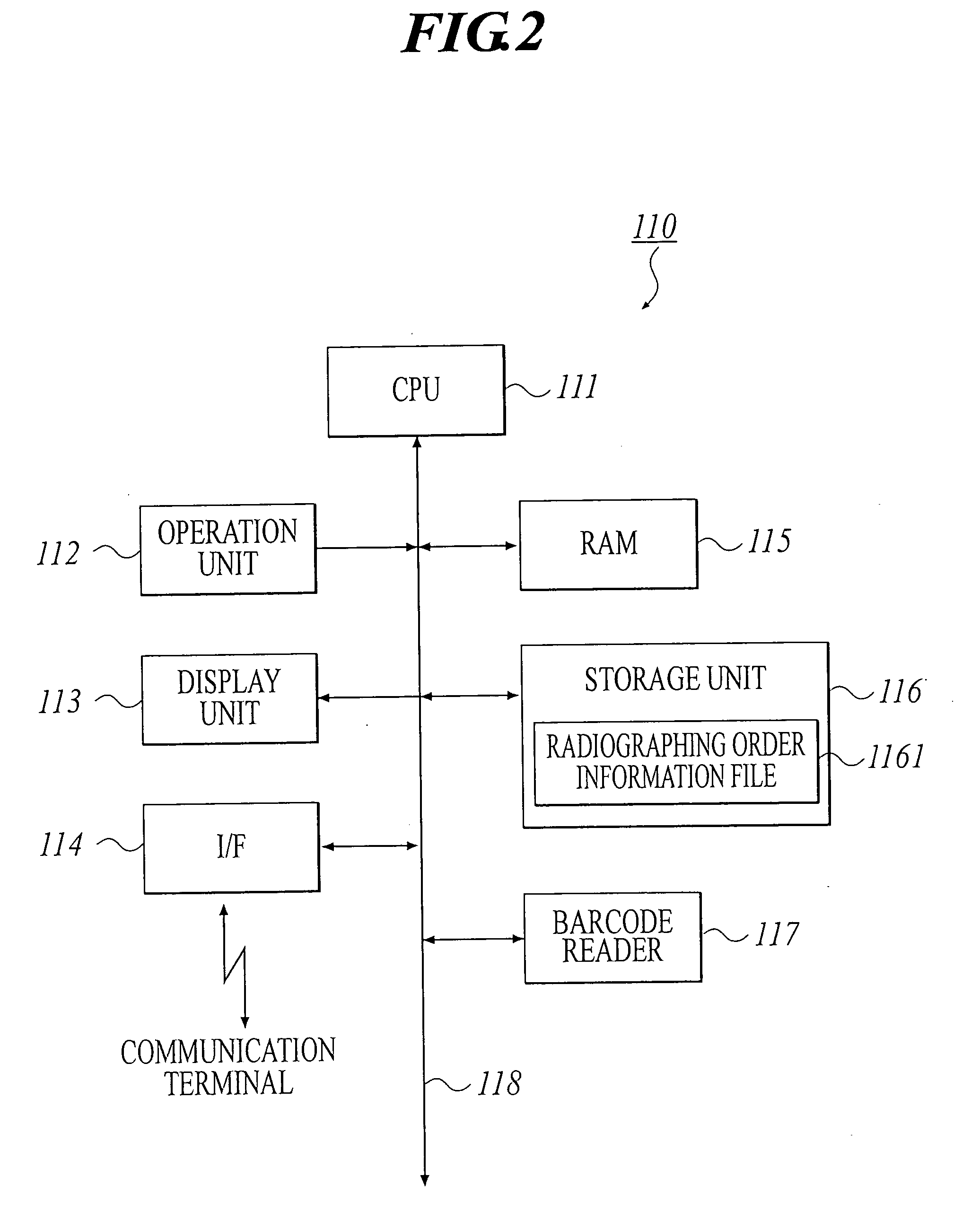 Medical image radiographing system, medical image management method and portable terminal