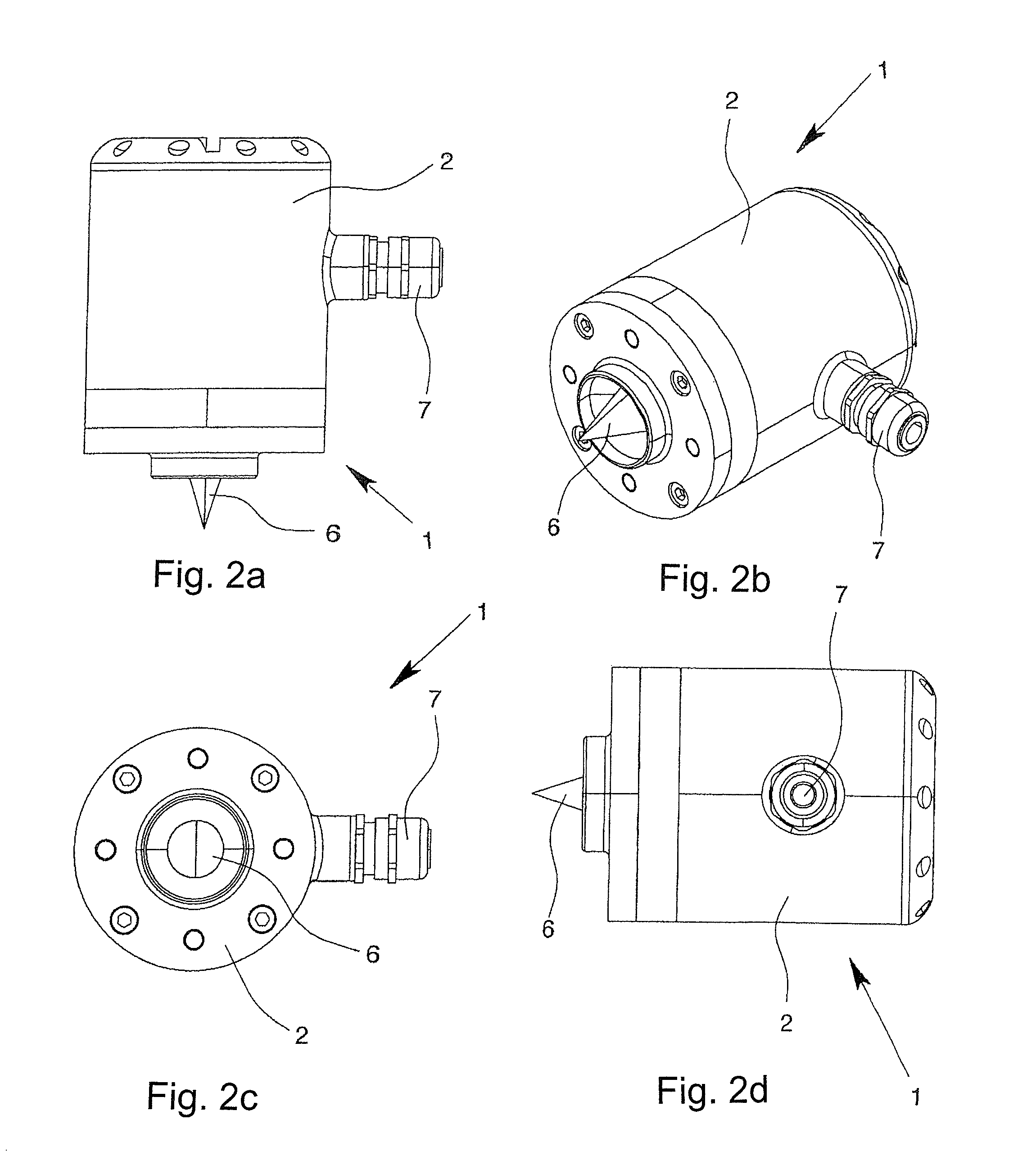 Microwave emitter and level measuring device