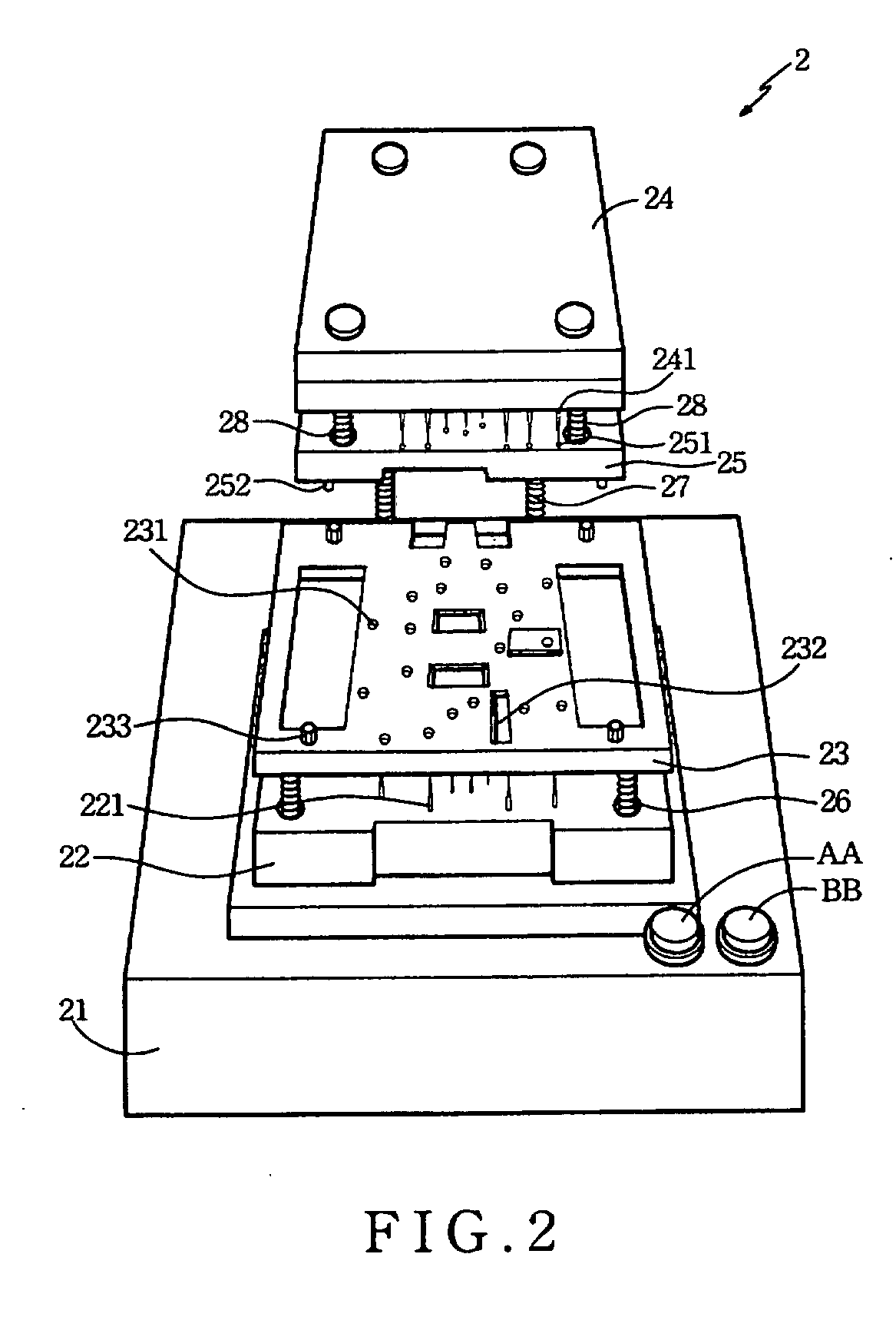 Test apparatus for testing operation of a printed circuit board