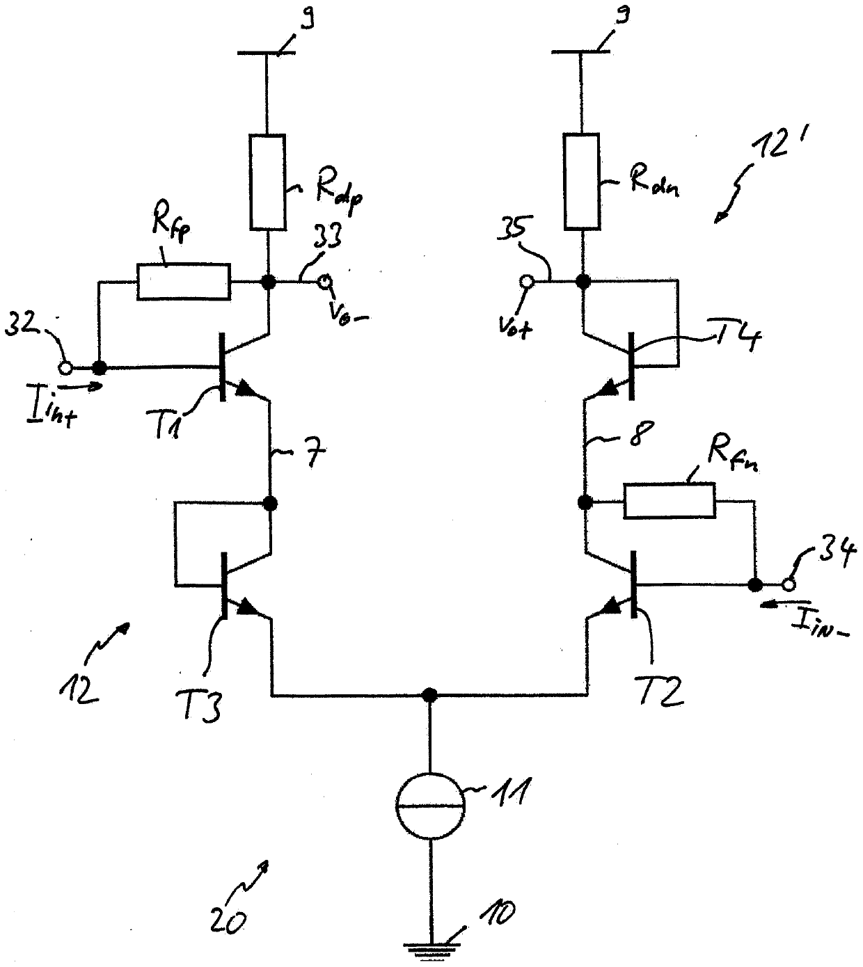 Trans-impedance amplifier circuit