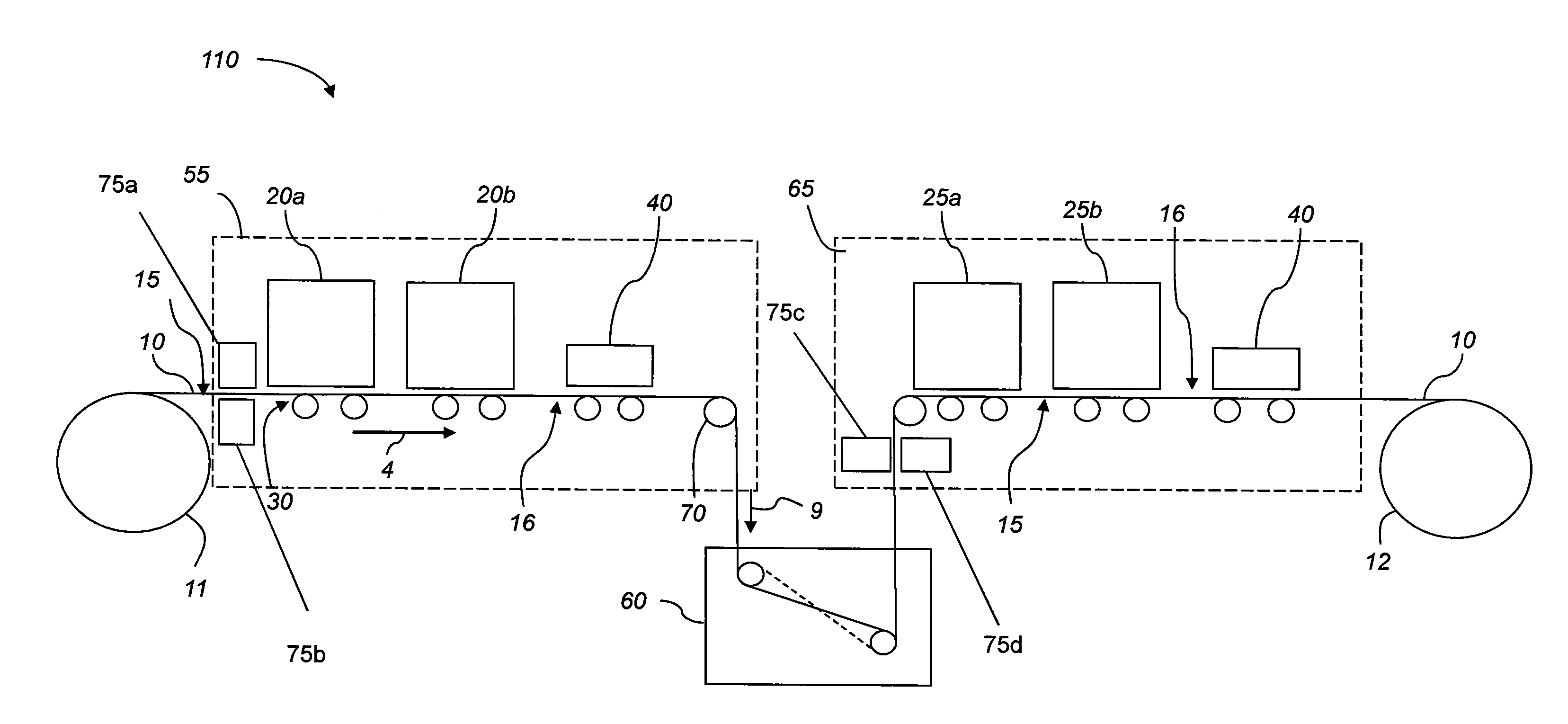 Method for preventing flutes on a non-print side