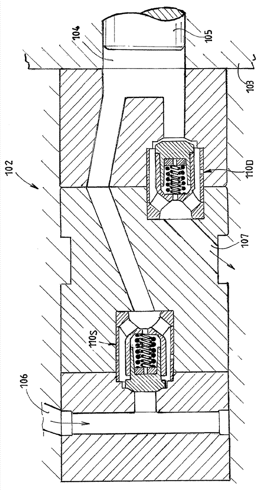 A differential pressure valve with parallel biasing springs and method for reducing spring surge