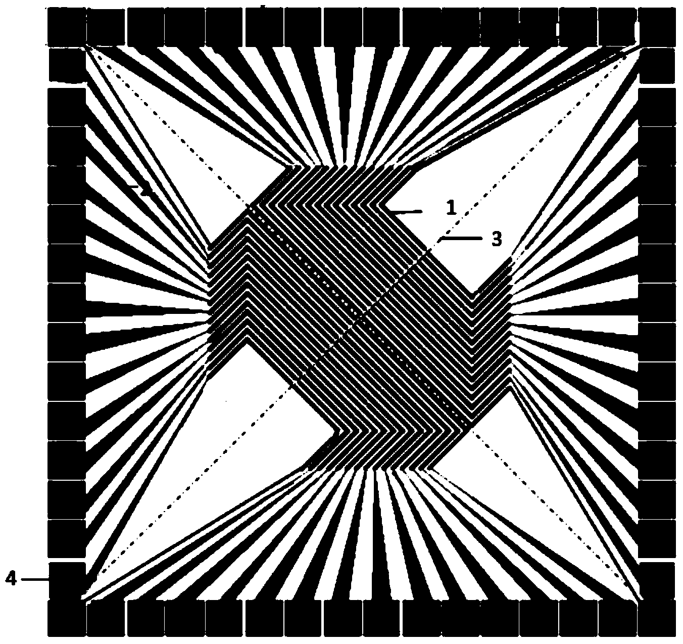 Common wiring microelectrode array chip and manufacturing method thereof