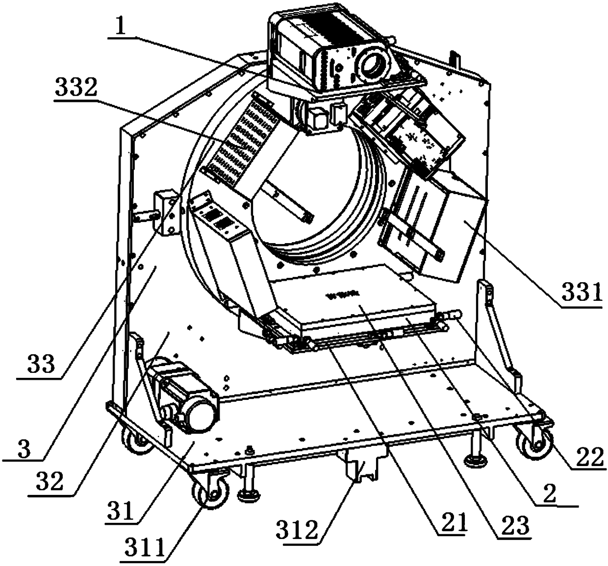 A mobile flat-panel CT imaging system for detecting brain soft tissue