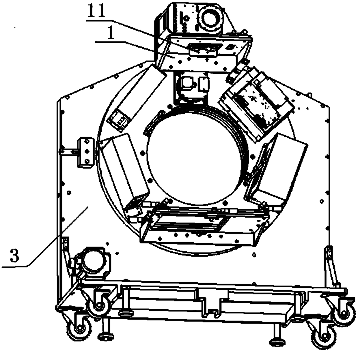 A mobile flat-panel CT imaging system for detecting brain soft tissue