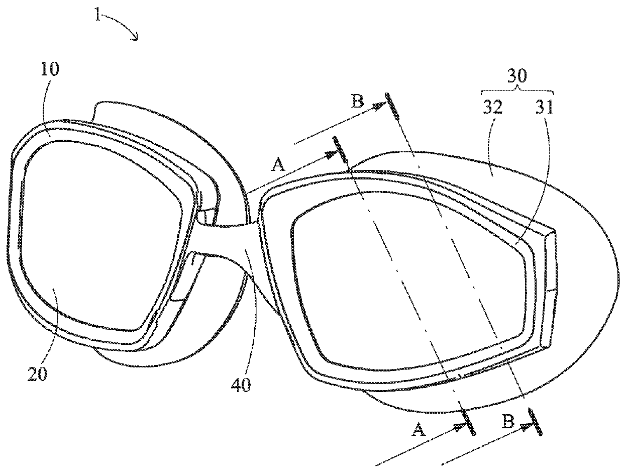 Waterproof goggle