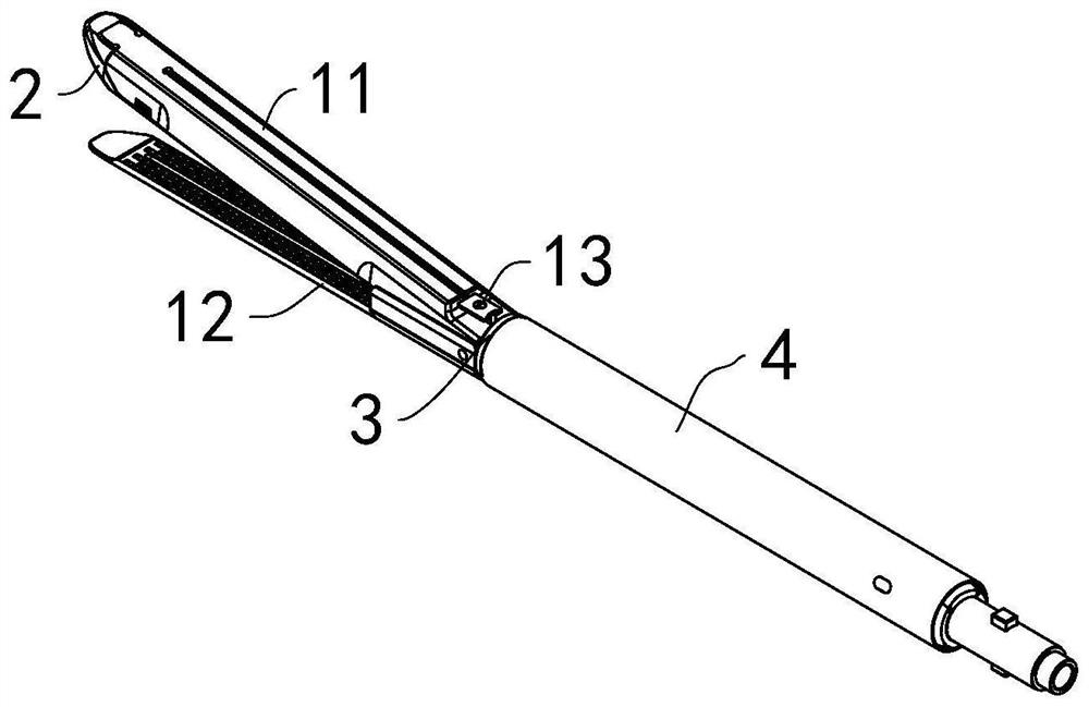 Straight nail bin structure of intracavity cutting anastomat