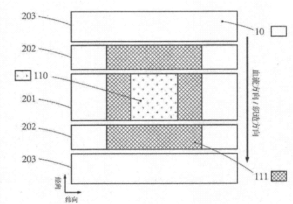 Locally reinforced tubular fabric covering film used for in-situ window opening and preparation method thereof