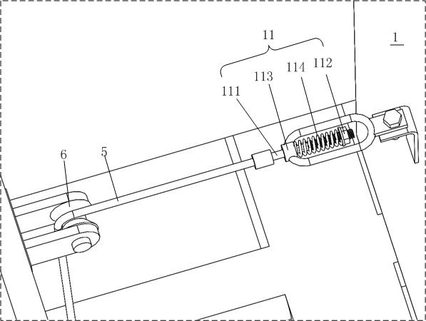 Push plate and rubber bottom plate follow-up unloading device and transport vehicle