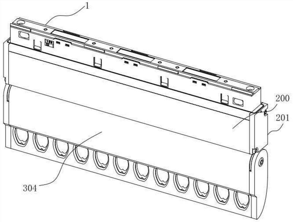 Adjusting mechanism and wall washing lamp comprising the same