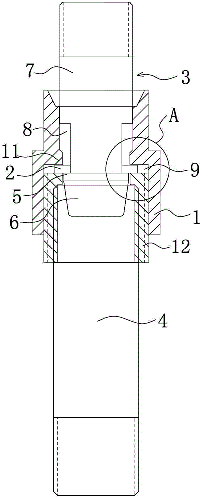 Elastic clamping type connecting piece