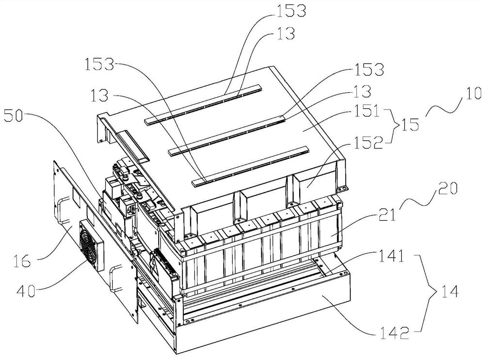 Battery box device and electric automobile with same