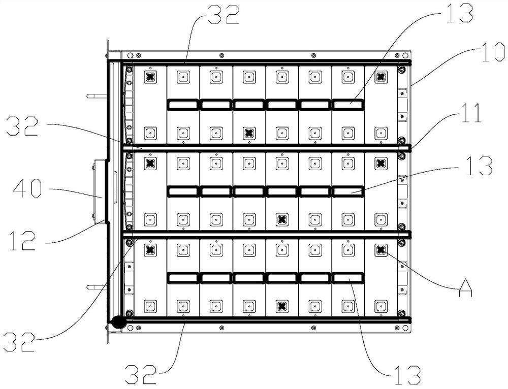 Battery box device and electric automobile with same