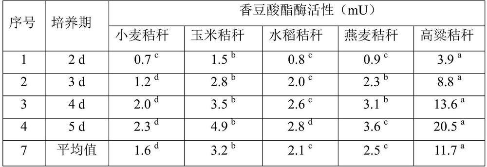 A natural symbiotic mixed culture and method for producing coumaric esterase by degrading straw