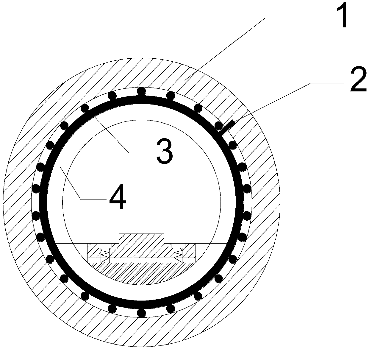 A construction method for strengthening existing subway tunnel structures with high-performance composite mortar