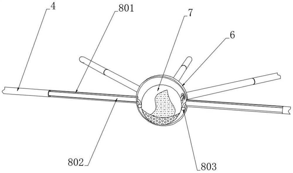 Self-sinking and floating adsorption balloon for wastewater floating oil treatment