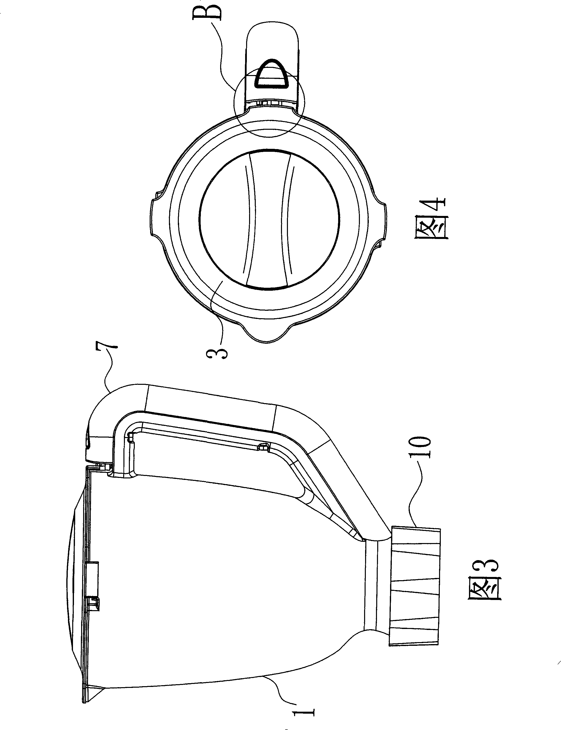 Fruit juice mixing cup link gear and link method