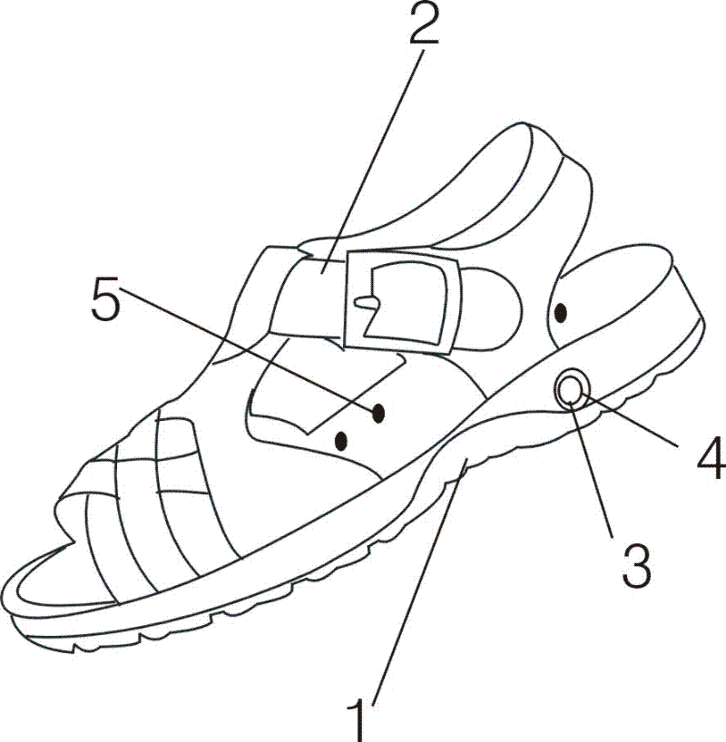 Health-care liquid-filled sandles