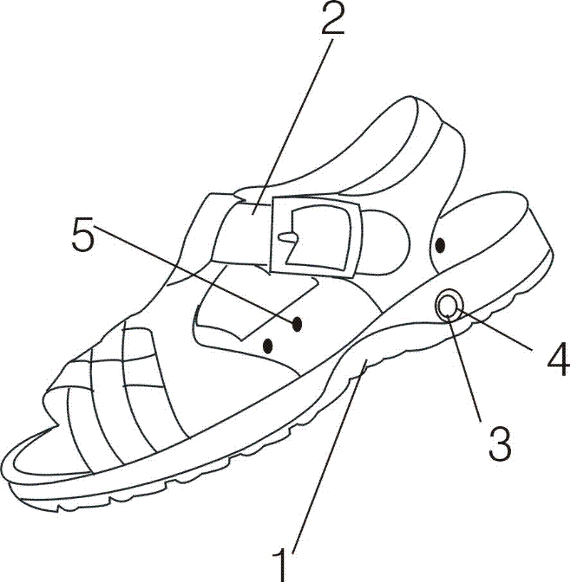 Health-care liquid-filled sandles