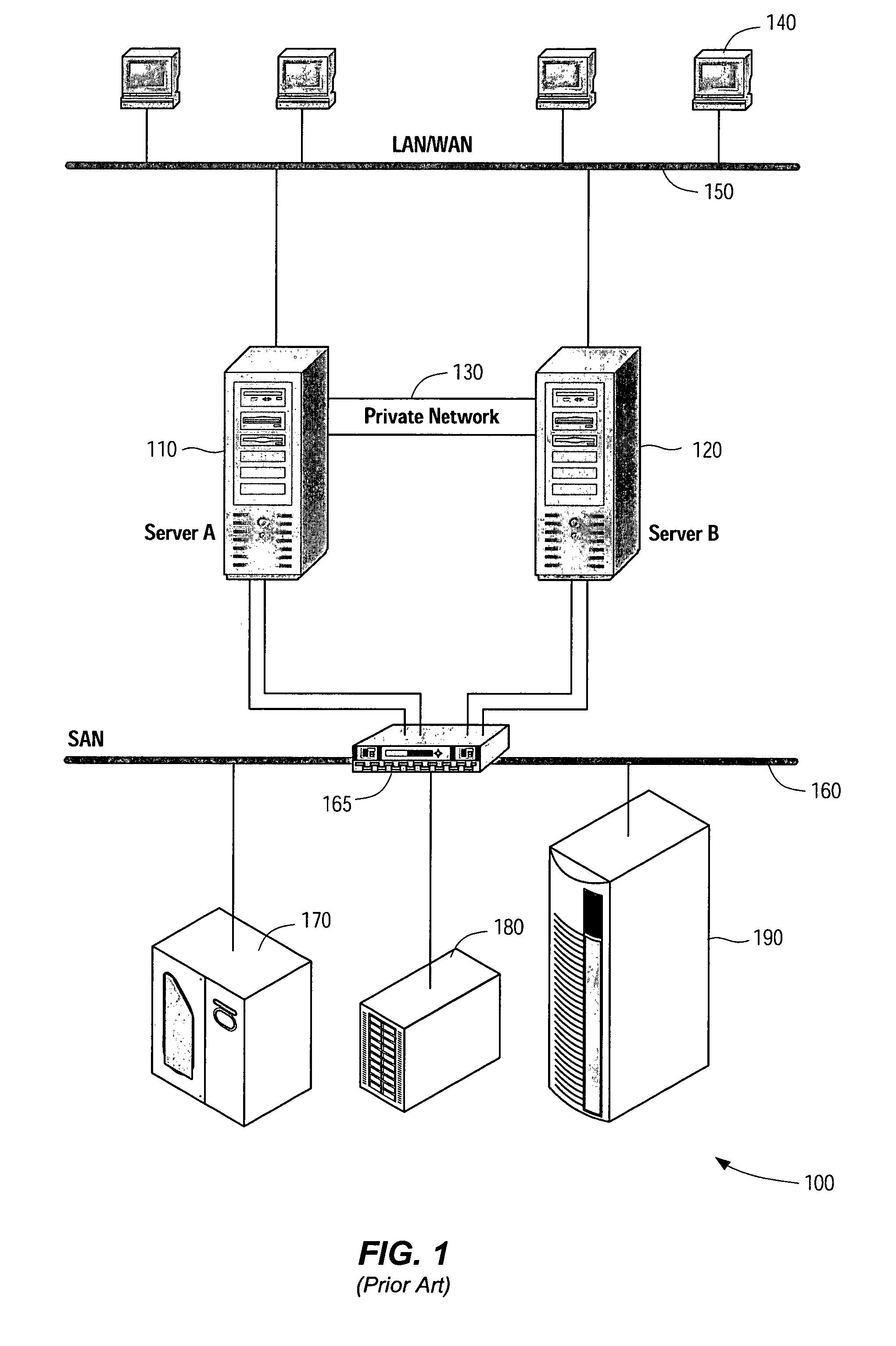 System and method for resolving cluster partitions in out-of-band storage virtualization environments